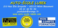 Auto-école LUBEK hénin en plein coeur de ville 210 rue elie gruyelle 62110