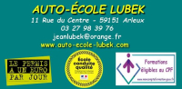 Auto-écolez lubek Arleux au coeur de votre ville